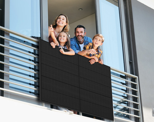 Solarkraft auf dem Balkon
