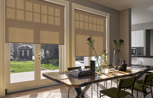 Rollos im Esszimmer