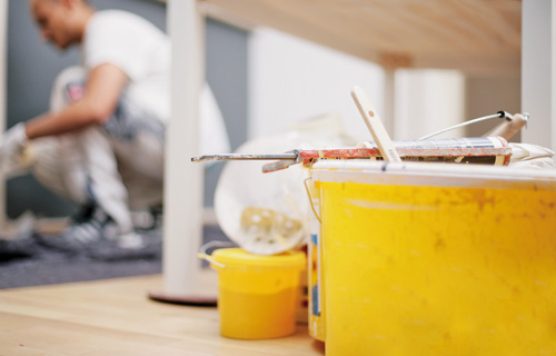 Energiesparfarben zum Malern der Innenwände