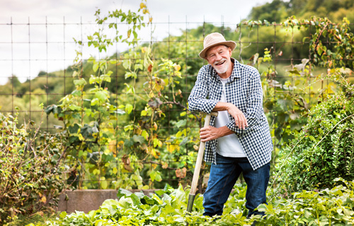 Spaß bei der Gartenarbeit ohne körperliche Beschwerden